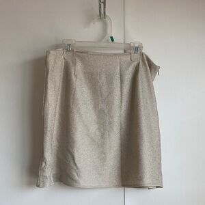 Red Dress Boutique Shimmering Cream Pencil Skirt